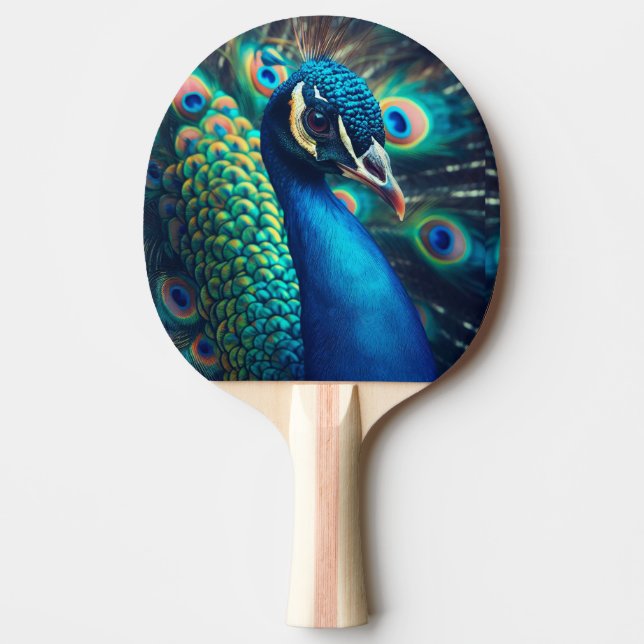 Pfauenprofil Tischtennis Schläger (Vorderseite)