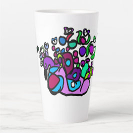 Pfauenpurpurrosen milchtasse