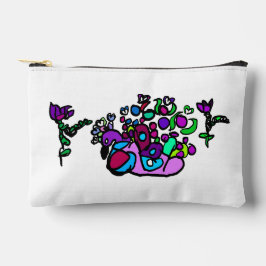 Pfauenpurpurrosen zubehörtasche