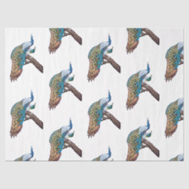 Pfauenreihe - Design 9 Seidenpapier