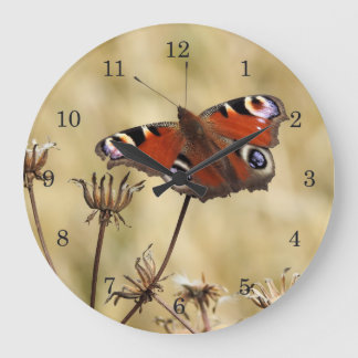 Pfauenschmetterling Große Wanduhr
