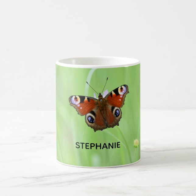 Pfauenschmetterling Kaffeetasse (Mittel)