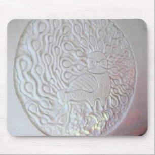 Pfauenskulptur, Hotel de Glace, Quebec Mousepad