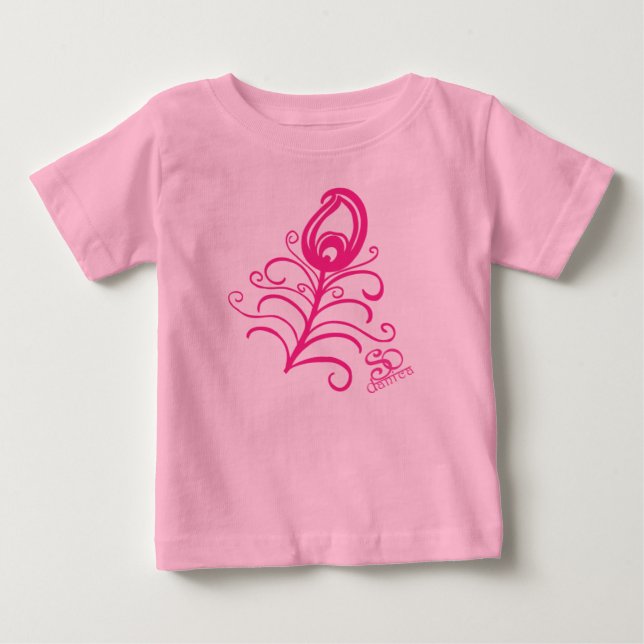 Pfauentutu Baby T-shirt (Vorderseite)