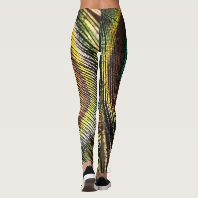 Pfauentwurf Leggings (Rückseite)