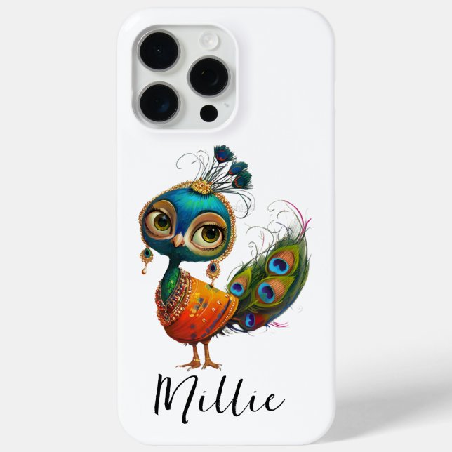 Pfauenvogel Case-Mate iPhone Hülle (Rückseite)
