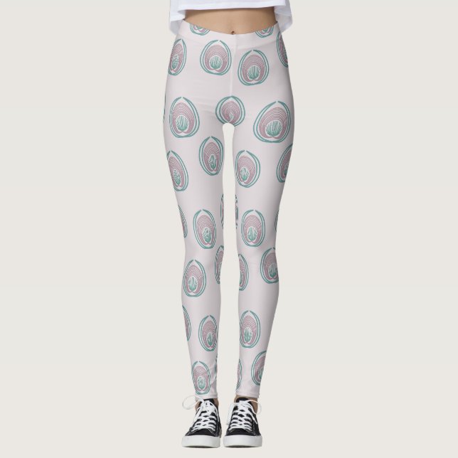 Pfauenzirkel Leggings (Vorderseite)