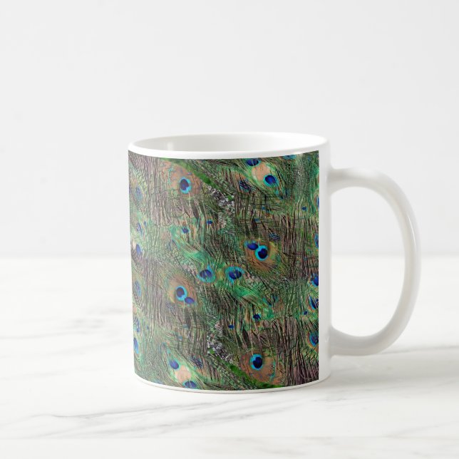 Pfaufedern Kaffeetasse (Rechts)
