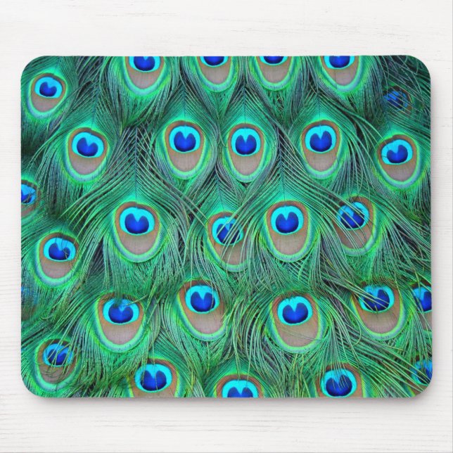 Pfaufedern Mousepad (Vorne)