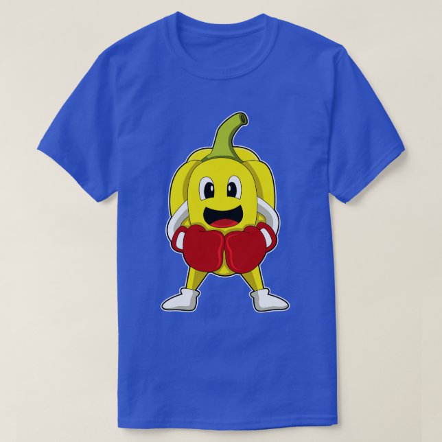 Pfeffer als Boxer mit Boxhandschuhen T-Shirt (Design vorne)