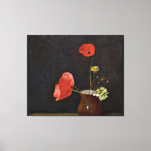 Pfeffer, Blumengemälde von Odilon Redon Leinwanddruck
