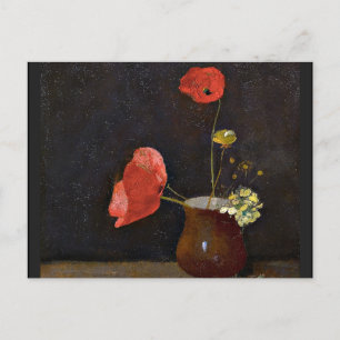 Pfeffer, Blumengemälde von Odilon Redon Postkarte