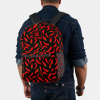 Pfeffer Chili Warme und scharfe Monogramm