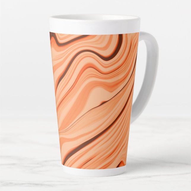 Pfeffer in orangefarbenen, gekrümmten Flaschen Milchtasse (Rechte Ecke)