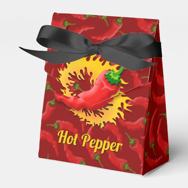 Pfeffer mit Flame Favor Box Geschenkschachtel (Vorderseite)