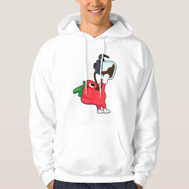 Pfeffer mit Kaffee Hoodie (Vorderseite)