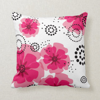 Pfeffer-Mohnblumen | fuschia Kissen