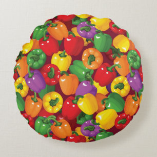 Pfeffer-Muster Rundes Kissen