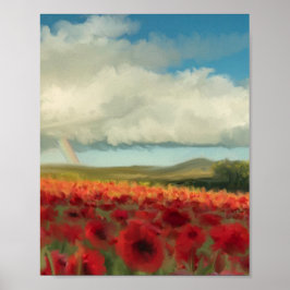 Pfeffer, Regenbogen und Puffwolken Poster