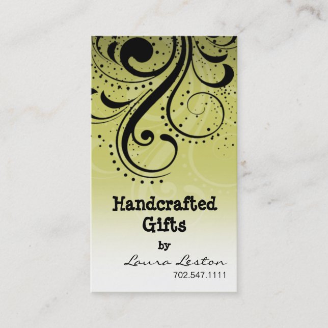 Pfeffer-Strudel-Visitenkarteschablone Visitenkarte (Vorderseite)