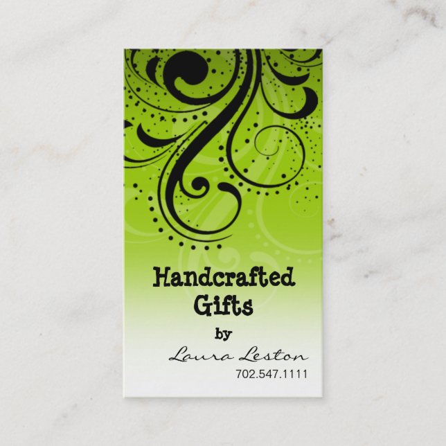 Pfeffer-Strudel-Visitenkarteschablone Visitenkarte (Vorderseite)