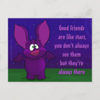 Pfeffer the Bat, w/quote postcard