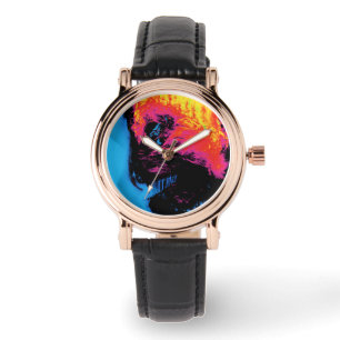 Pfeffer und Kunststoffschall Armbanduhr