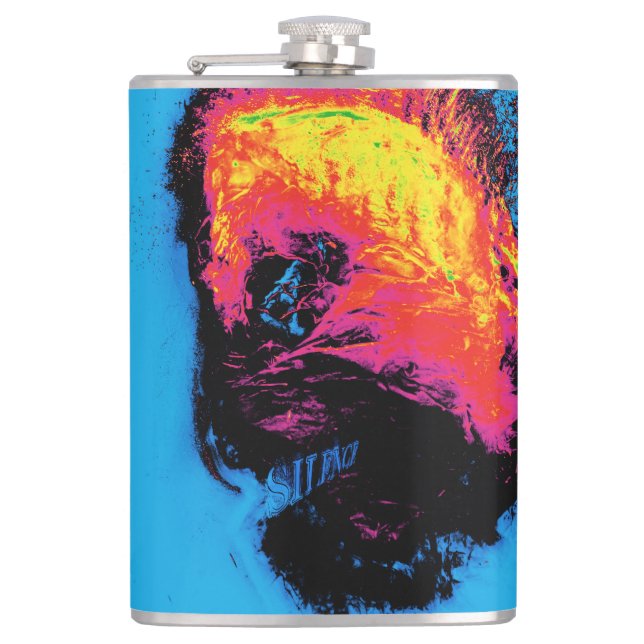 Pfeffer und Kunststoffschall Flachmann (Vorderseite)