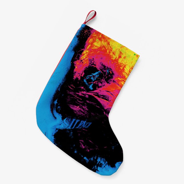 Pfeffer und Kunststoffschall Kleiner Weihnachtsstrumpf (Vorderansicht (hängend))