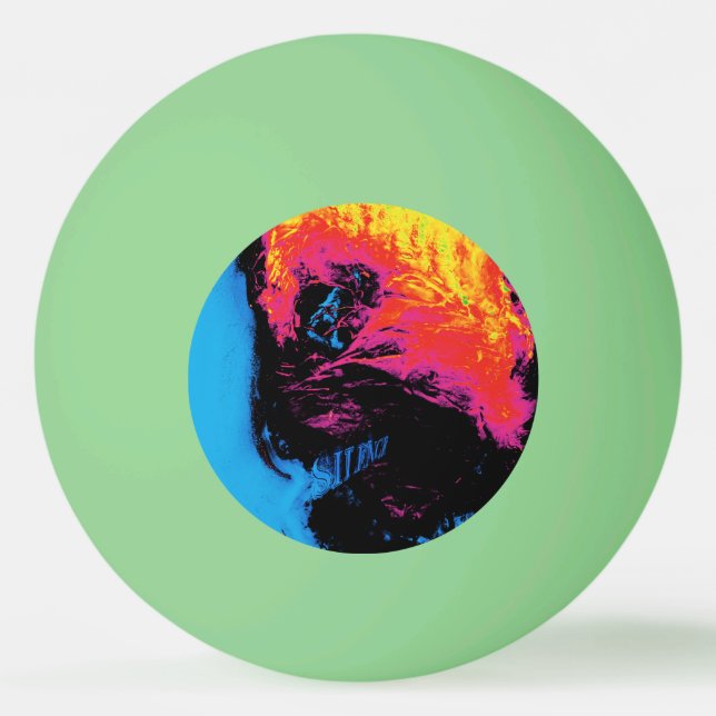 Pfeffer und Kunststoffschall Tischtennisball (Vorderseite)