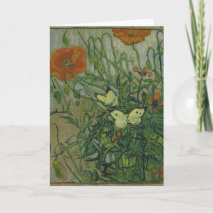 Pfeffer und Schmetterlinge von Vincent Van Gogh Karte