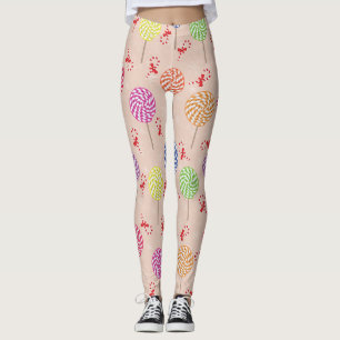 Pfefferminz Bonbons Weihnachten,Zuckerstangen Leggings