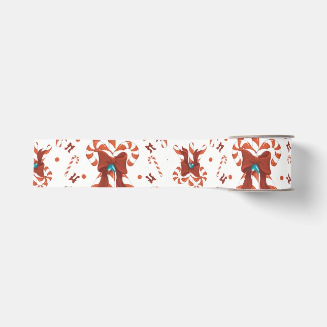 Pfefferminz-Charm-Verpackungspapier Ripsband (Vorderseite)