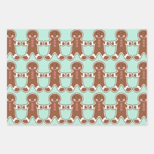 Pfefferminz-Gebäck-Wrap-Papier Geschenkpapier Set