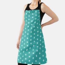 Pfefferminz-Polka-Punkte Schürze