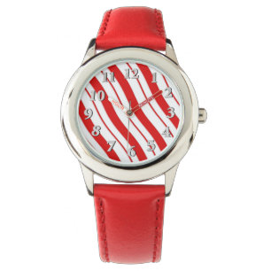 Pfefferminz-Streifen Armbanduhr