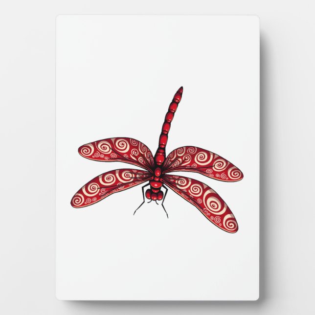 Pfefferminz-Swirlen-Libelle Fotoplatte (Vorderseite)