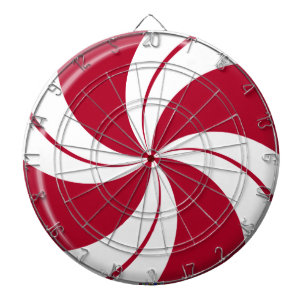 Pfefferminz-Swirllinien-Süßigkeit Dartscheibe