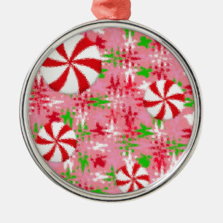 Pfefferminz-Swirls-Geschenkanhänger Ornament Aus Metall