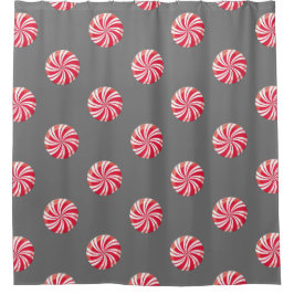 Pfefferminz-Weihnachten Duschvorhang