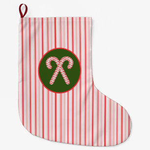 Pfefferminz/Zuckerrohr Weihnachten Strumpf Großer Weihnachtsstrumpf