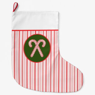 Pfefferminz/Zuckerrohr Weihnachten Strumpf Großer Weihnachtsstrumpf
