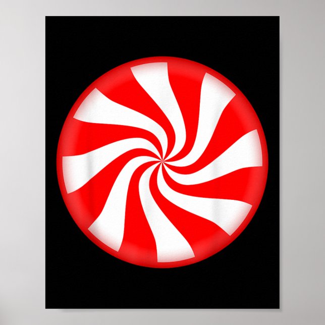 Pfefferminzbonbon-Weihnachten  Poster (Vorne)