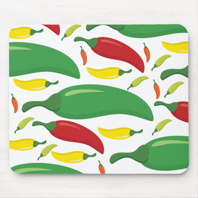 Pfeffermuster aus Chili Mousepad (Vorne)