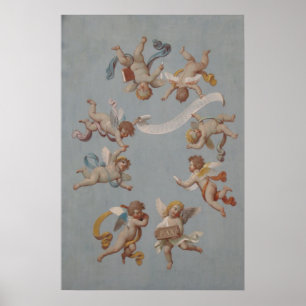 Pfeife Engel aus der Renaissance Poster