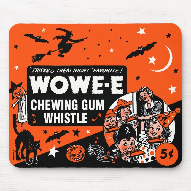 Pfeife-Süßigkeits-Kasten-Kunst Mousepad Halloweens (Vorne)