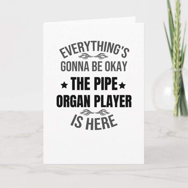 Pfeifengelenk| Geschenke für Pipe - Organ Karte (Vorderseite)