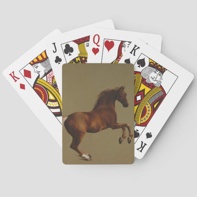 Pfeifenjacke das Pferd (von George Stubbs) Spielkarten (Rückseite)