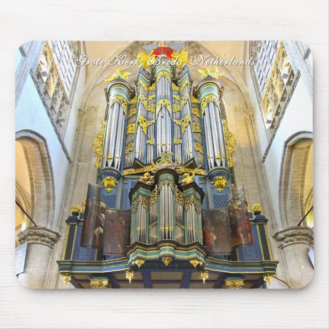 Pfeifenorgel Bredas Grote Kerk mousepad (Vorne)