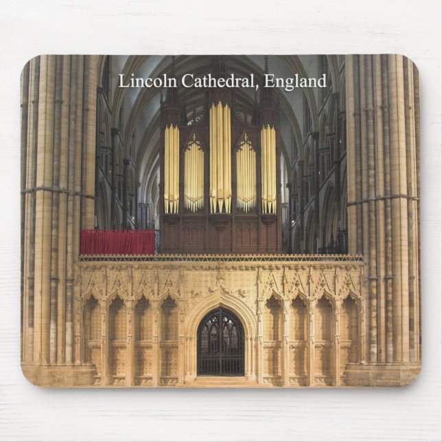 Pfeifenorgel mousepad Lincoln-Kathedrale (Vorne)
